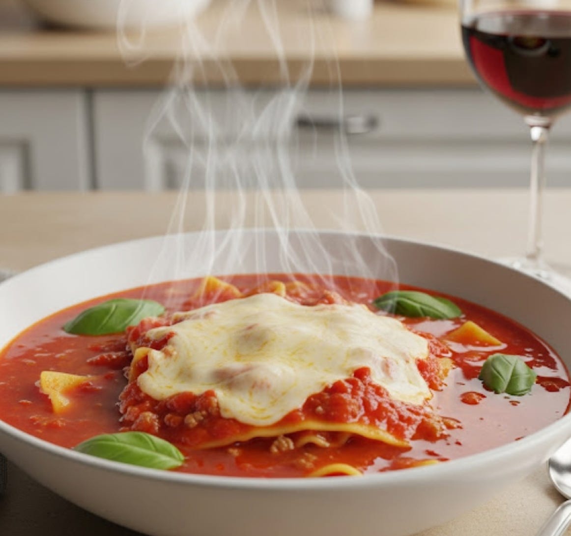 Lasagnesuppe