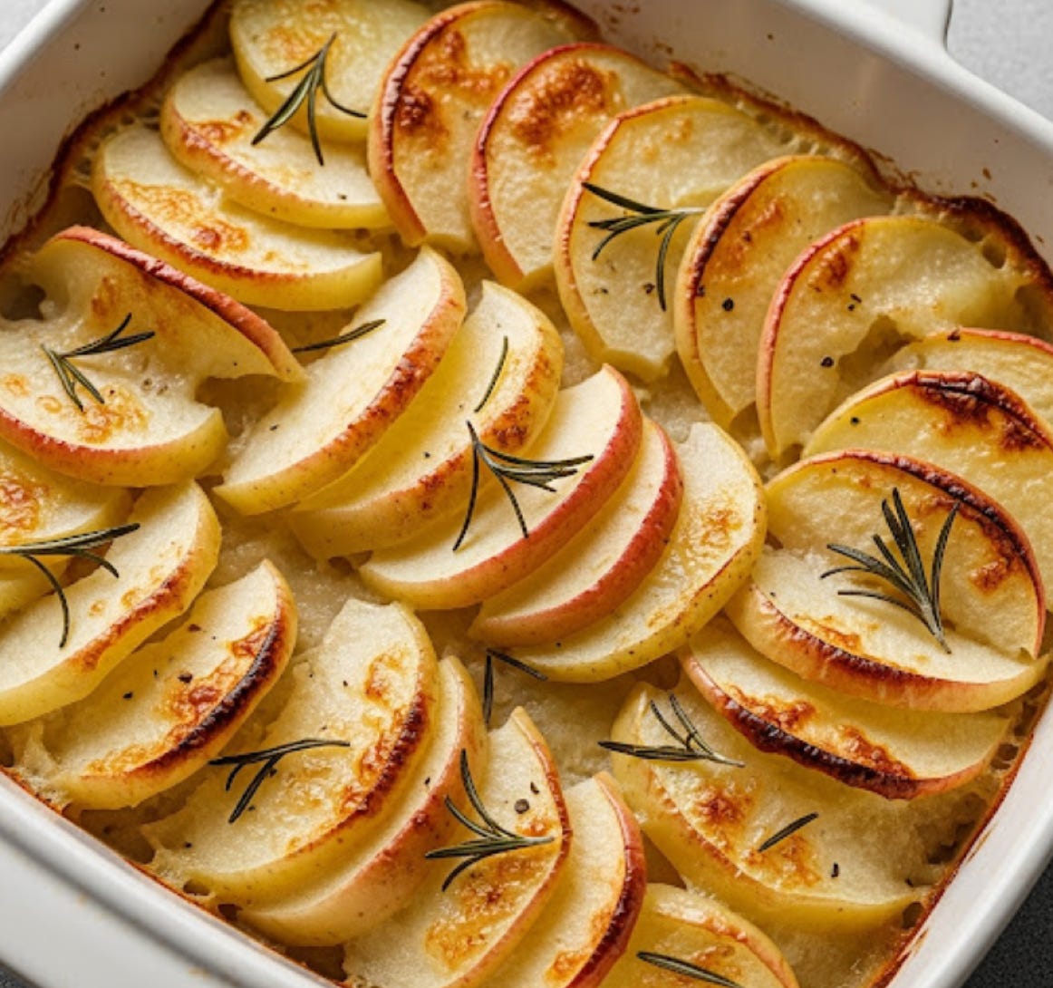Rezept Kartoffel-Apfel-Gratin